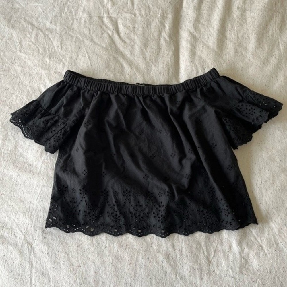 Madewell Off the Shoulder Top Size Small